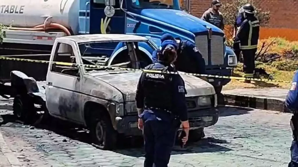 Tres lesionados deja explosión de camioneta con pirotecnia en Tlaxcala