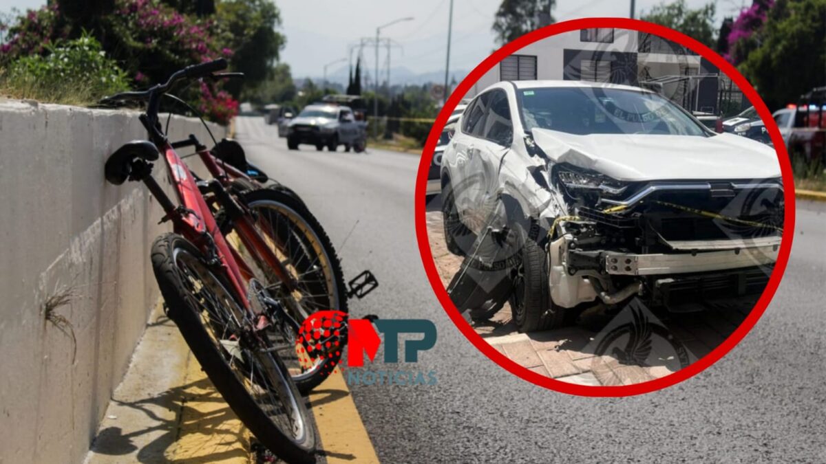 Cae automovilista que atropelló y mató a ciclista en Vía Recreativa Metropolitana en Cholula (EN VIVO y FOTOS)