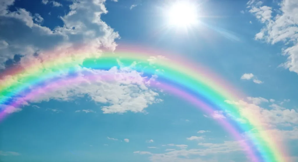 Cómo se forma un arcoíris