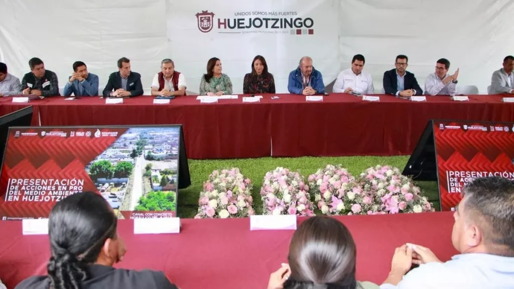 Presentación de acciones en pro del medio ambiente en Huejotzingo