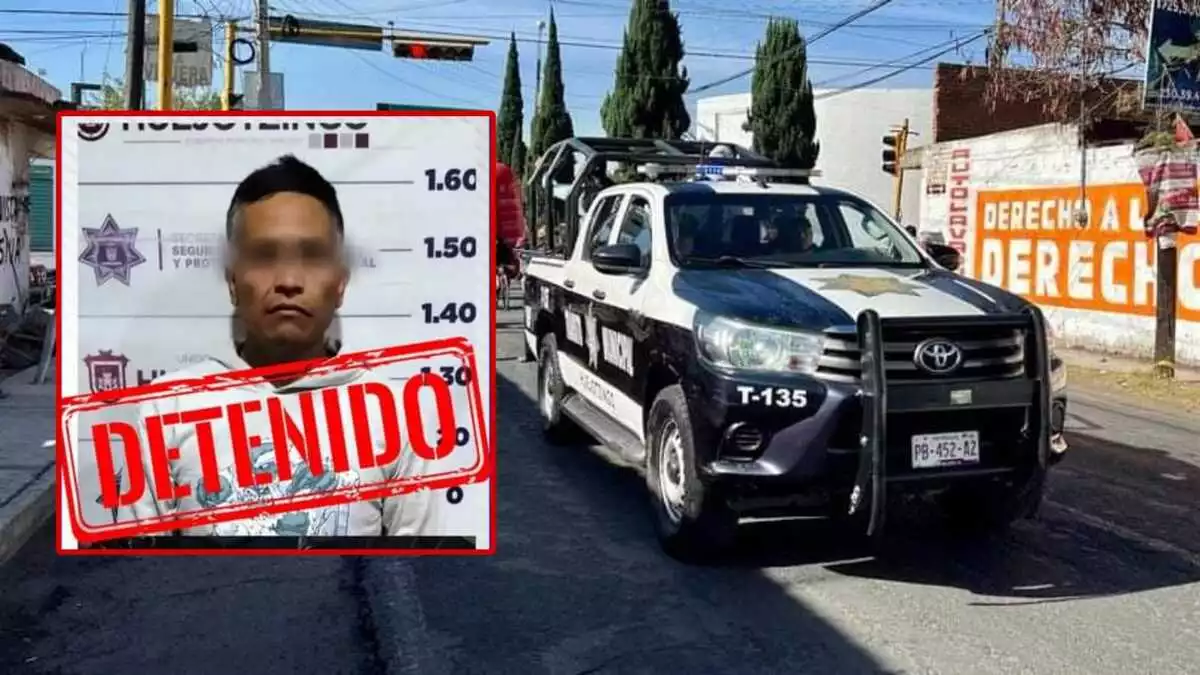 Héctor es detenido por robo a casa en Huejotzingo