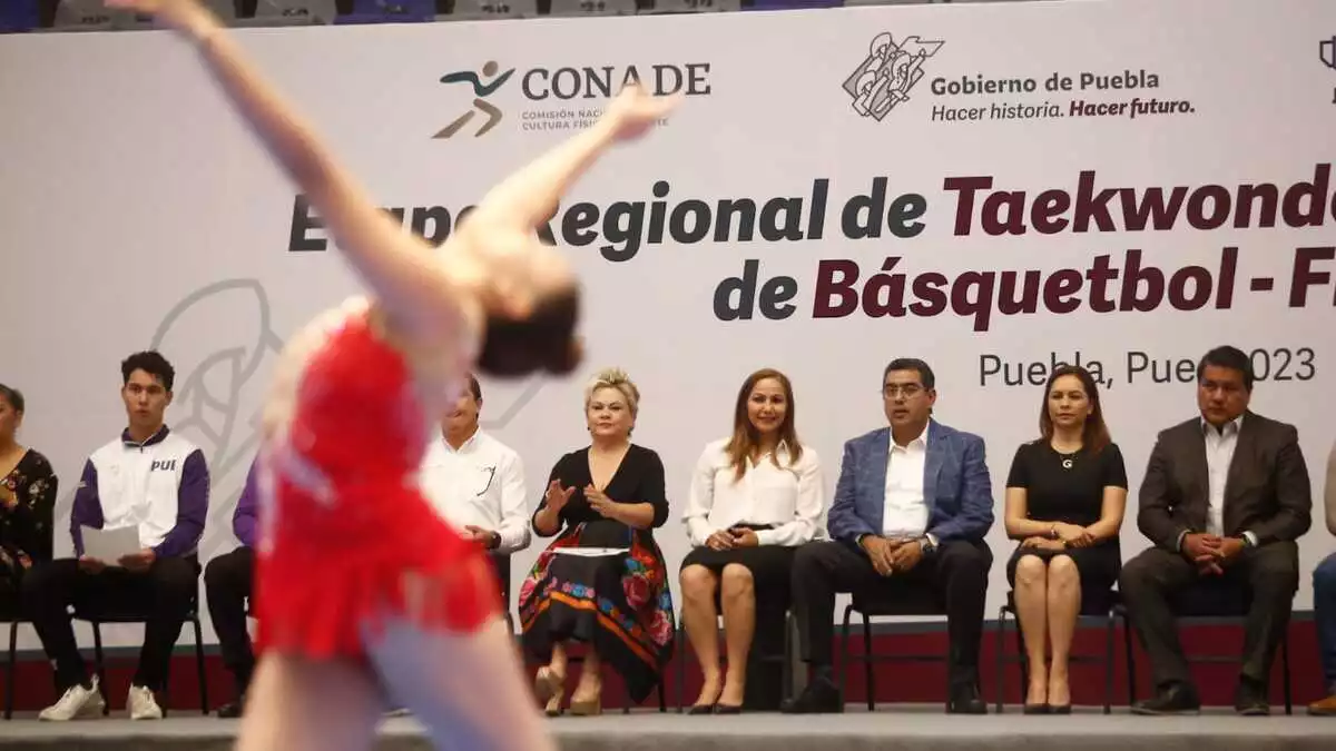 Inauguración de la etapa regional de Taekwondo y macro regional de Basquetbol-Fronton