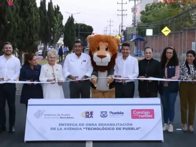 Inauguran rehabilitación de Av. Tecnológico