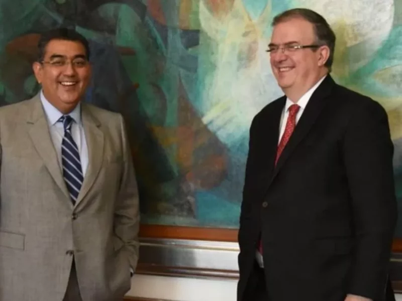 Marcelo Ebrard viene a Tepeaca a inaugurar oficinas de la SRE con Sergio Salomón