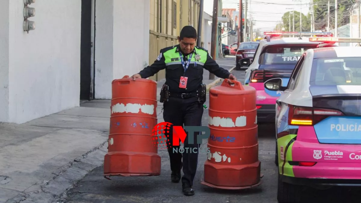 Multa si apartas lugares en Puebla capital