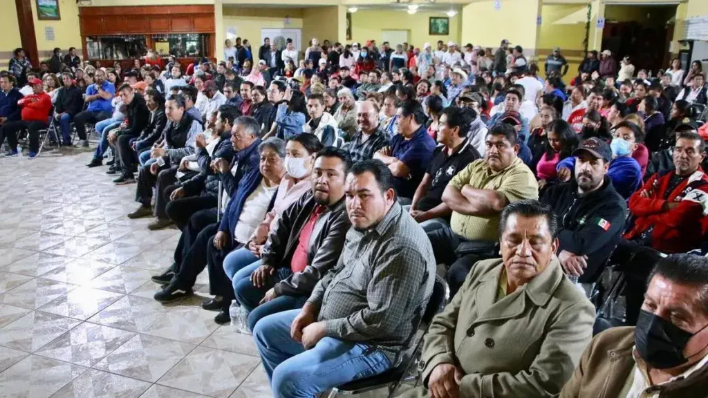 Reunión de líderes de la región de Huejotzingo y la región.