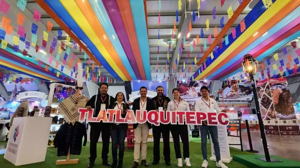 Tlatlauquitepec en el módulo de pueblos mágicos de la Feria de Puebla 2023