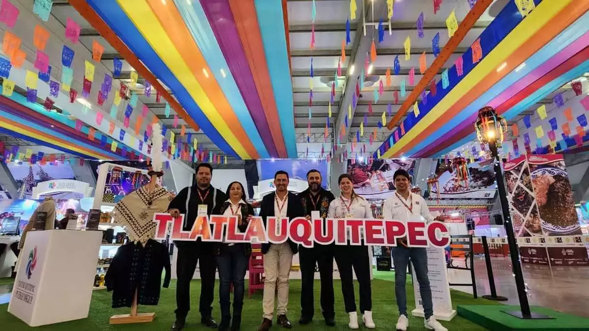 Tlatlauquitepec en el módulo de pueblos mágicos de la Feria de Puebla 2023