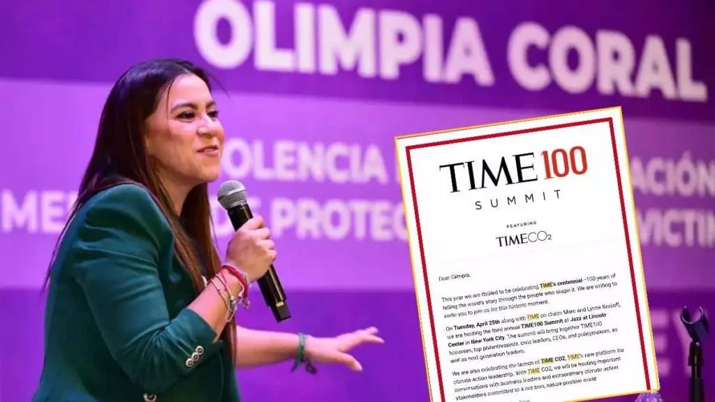 Por segunda ocasión, convocan a Olimpia Coral a la gala de la revista Time en Nueva York