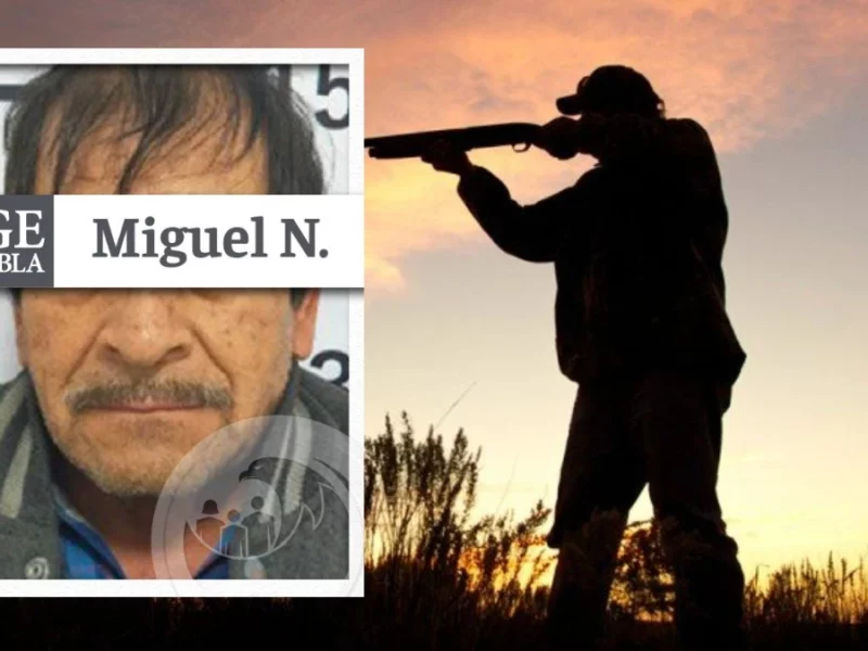 Capturan a Miguel por dispararle a mujer en la cara en Aquixtla, Puebla.