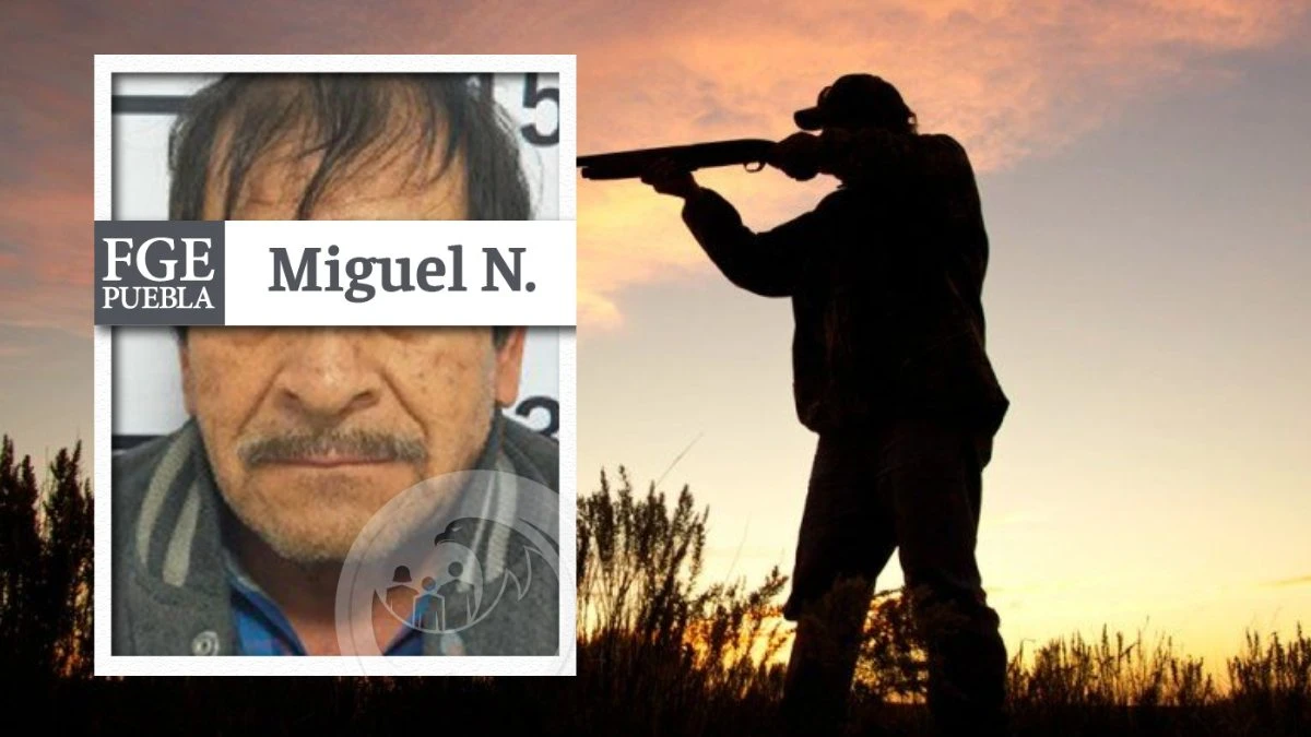 Capturan a Miguel por dispararle a mujer en la cara en Aquixtla, Puebla.