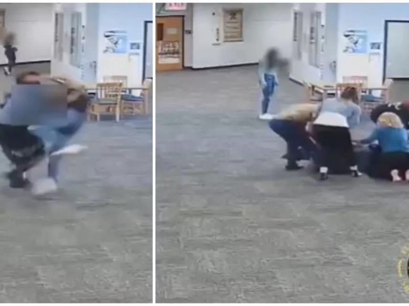 Estudiante golpea brutalmente a su maestra, por quitarle un videojuego durante clases