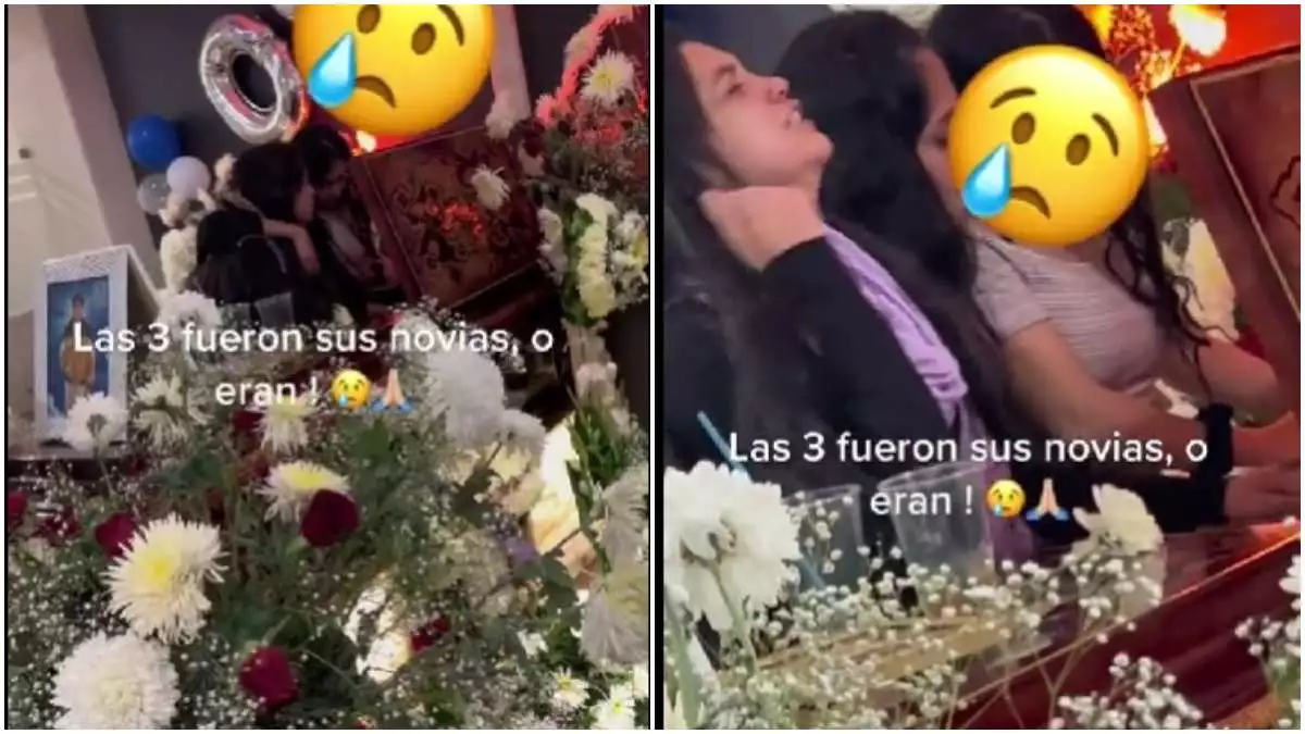 ¿Qué pasó? Joven muere y sus tres novias llegan a su funeral