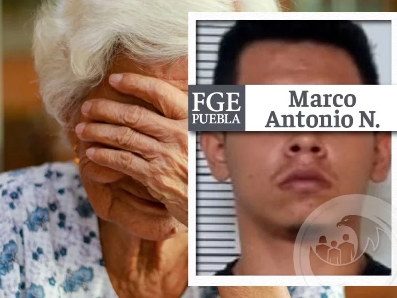 Marco Antonio acuchilla a su abuela hasta matarla en Puebla