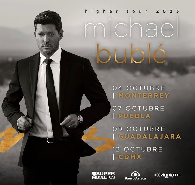 Fechas de presentaciones de Michael Bublé en México