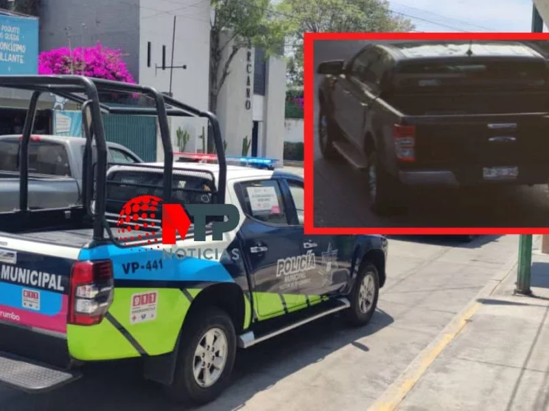 Amarran y roban camioneta Ford Ranger negra a vecino de la Reforma Sur, Puebla