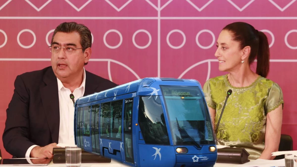 Tren México-Puebla, plantean Claudia Sheinbaum y Sergio Salomón en foro de movilidad