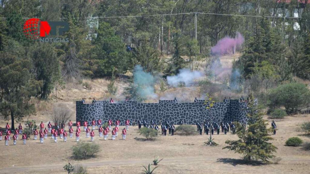 Escenifican la Batalla de Puebla en la XXV Zona Militar
