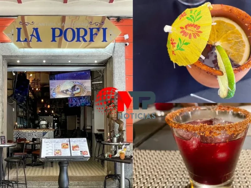 Cantina La Porfi en Puebla y sus bebidas