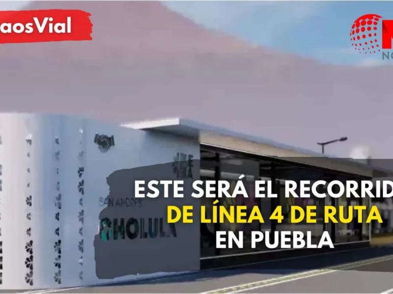 Este será el recorrido de línea 4 de RUTA en Puebla