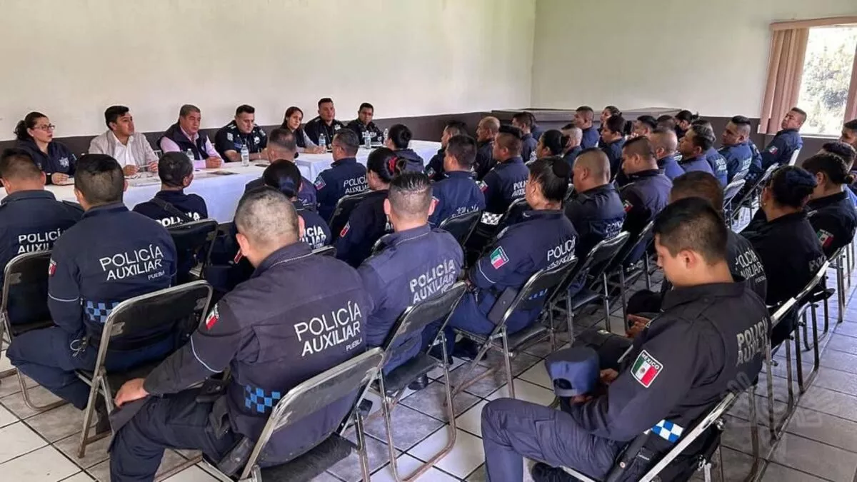 Fortalecen operatividad de la Policía Auxiliar en Puebla