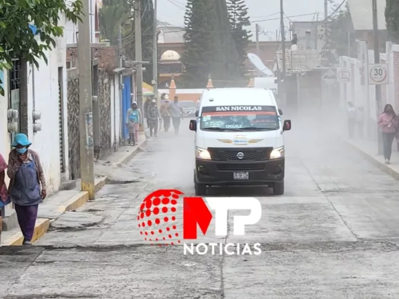 Mala calidad del aire volcán Popocatépetl