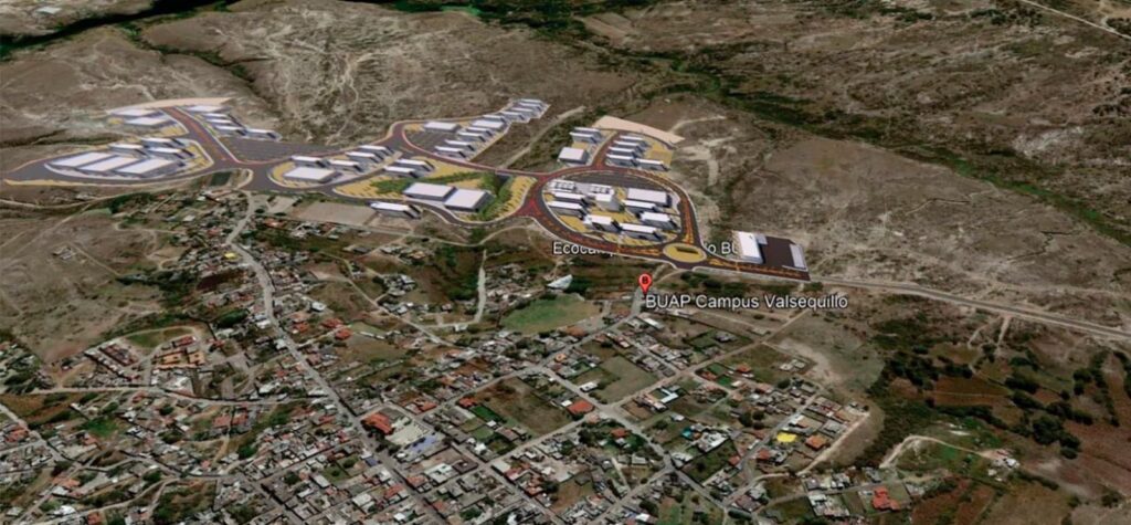 Mapa de la nueva Ciudad Universitaria 2 de la BUAP que se construirá en Valsequillo