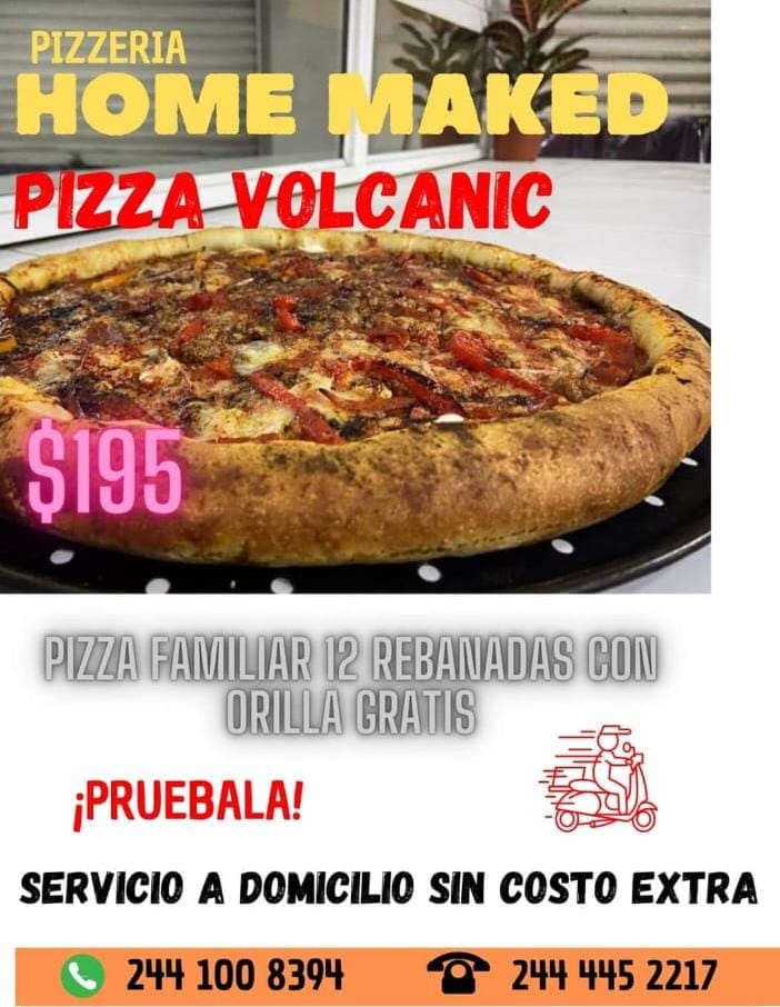 Agridulce y ardiente, así es la pizza en honor al Popocatépetl que se vende en Atlixco