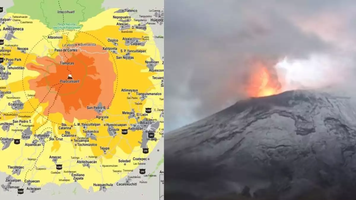 Qué comunidades están en mayor riesgo en caso de una erupción del volcán Popocatépetl