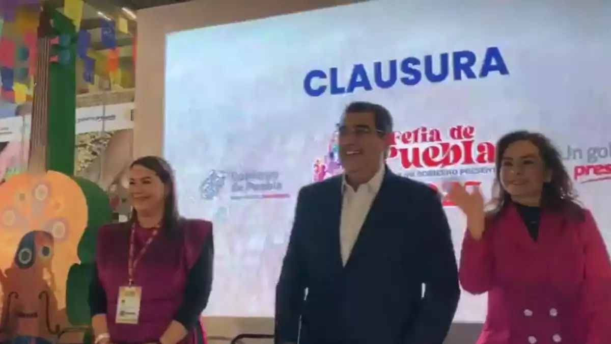 Sergio Salomón clausura Feria de Puebla 2023