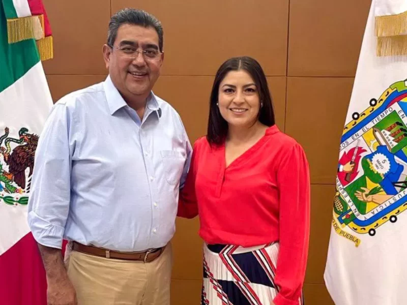 Sergio Salomón se reúne con Claudia Rivera