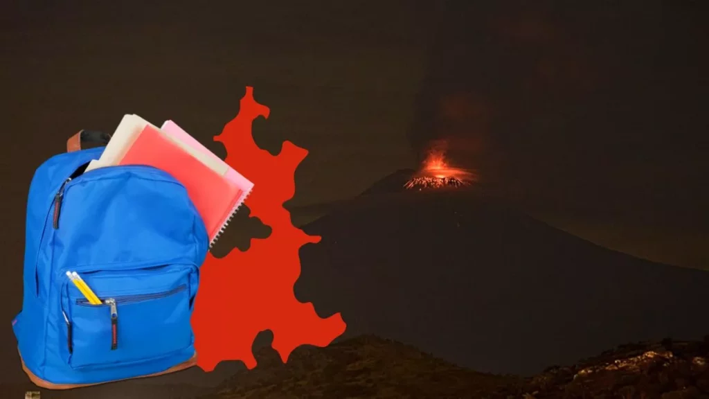 Suspenden clases presenciales por Popocatépetl