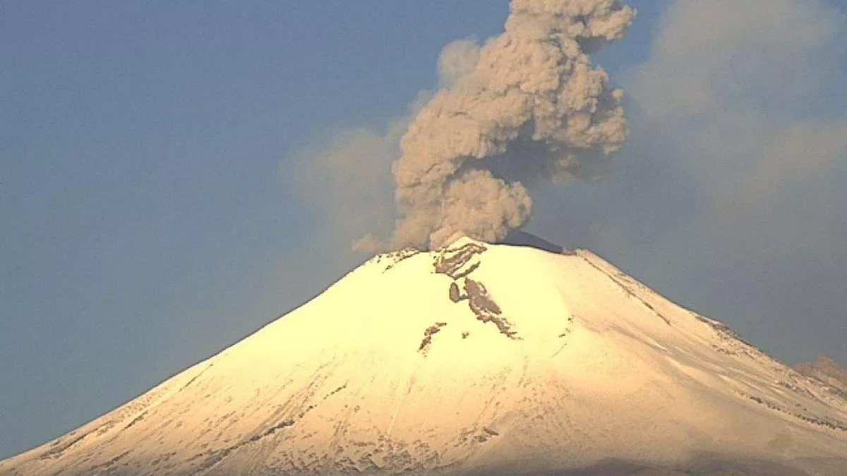 Uso obligatorio de cubrebocas por volcán Popocatépetl
