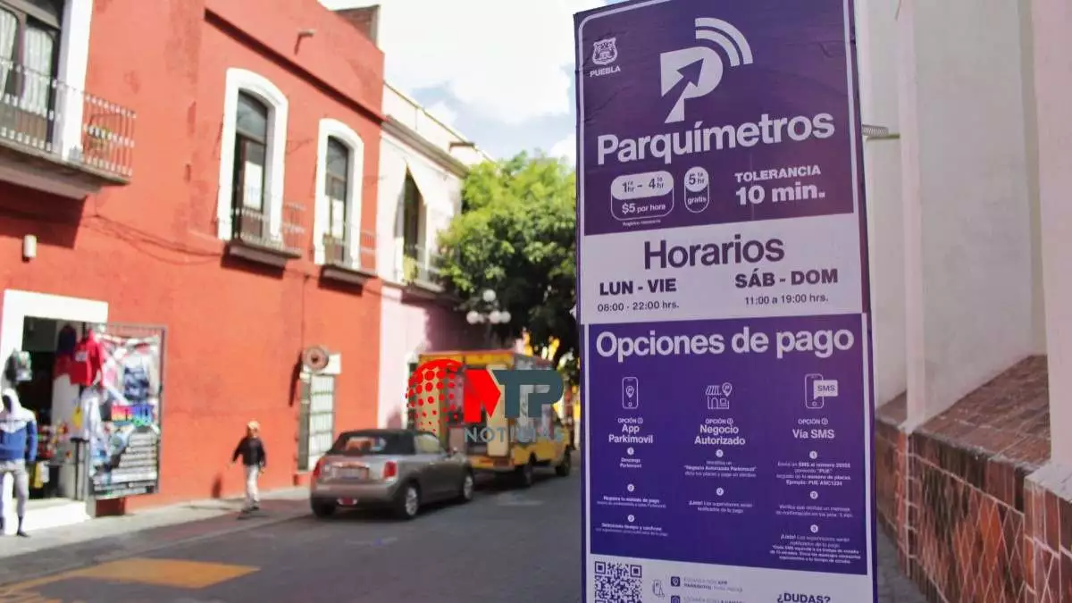 Ahora analizan colocar parquímetros en 14 y 16 Oriente del centro de Puebla/ Continuará ampliación de parquímetros en Puebla