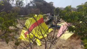 Se desploma avioneta en Cohuecán, Puebla, hay un muerto y un herido