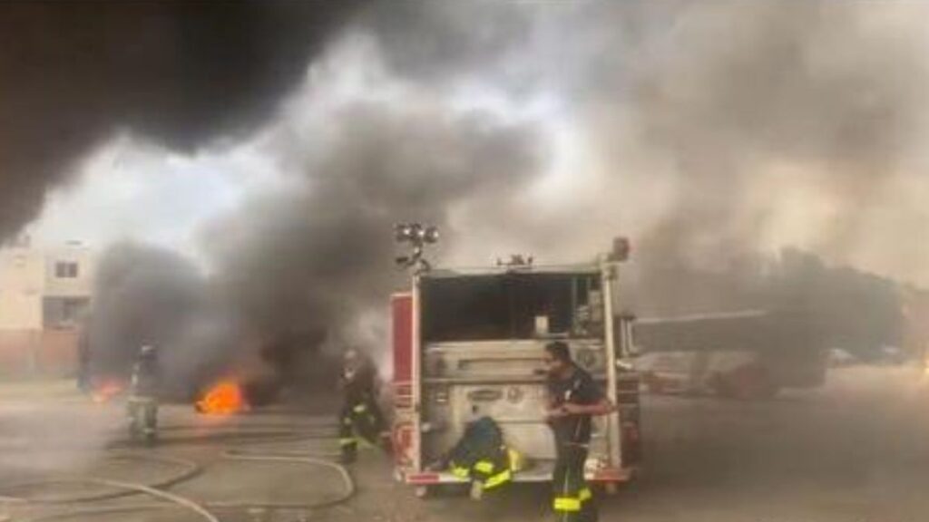 Explosión en terminal de camiones Los Cholulas en San Pedro