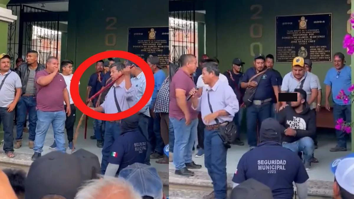 Golpean con un palo a presunto extorsionador en Tlacolula, Oaxaca