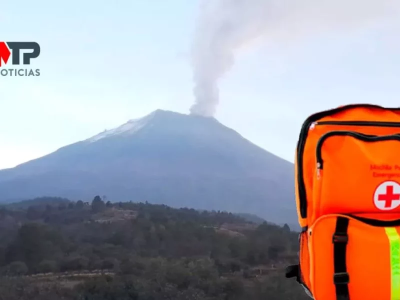 Kit de emergencia en caso de explosión del Popocatépetl: así puedes armarlo