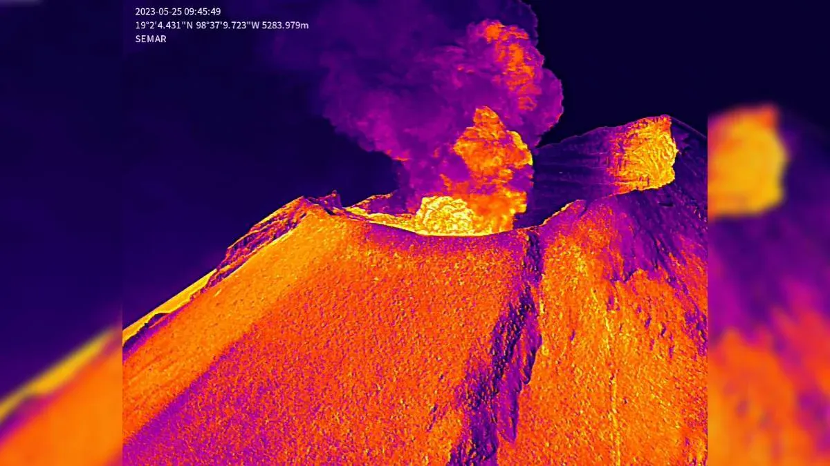 No se está formando nuevo domo de lava en el volcán Popocatépetl, concluyen tras sobrevuelo