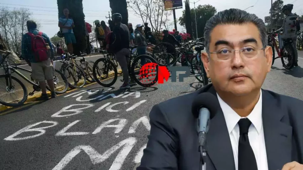 Respetar al peatón y ciclista, el llamado de Sergio Salomón a automovilistas de Puebla