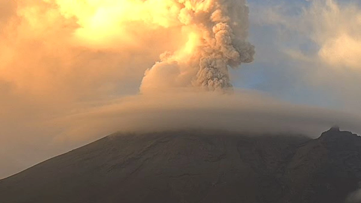 Sin bombas de lava y ceniza en las últimas 24 horas el volcán Popocatépetl