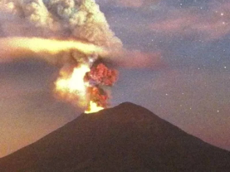 Popocatépetl registró dos explosiones con lava en las últimas 24 horas