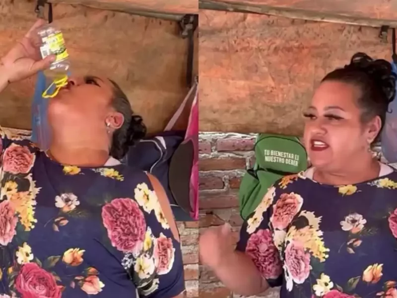 Doña Chela: bebe cerveza o Tonayán en segundos