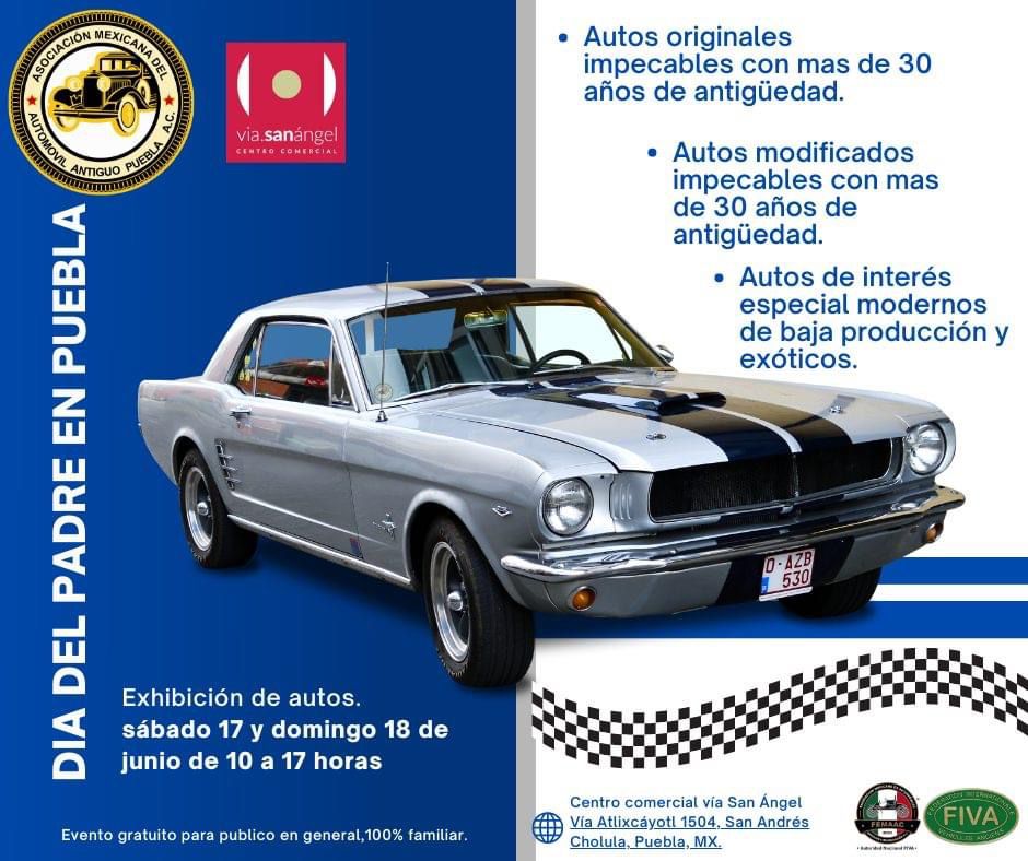 Día del Padre en Puebla: exhibición de autos, Feria del Azulito y más