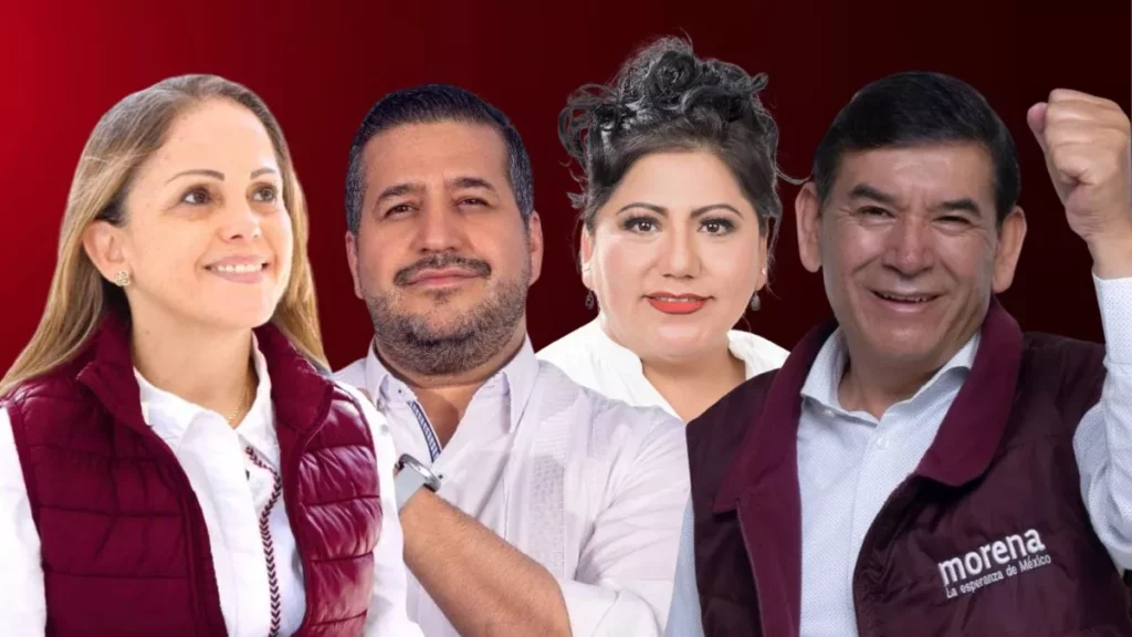 Esllos son Olga Romero, Balseca, Araceli Celestino, Tepole