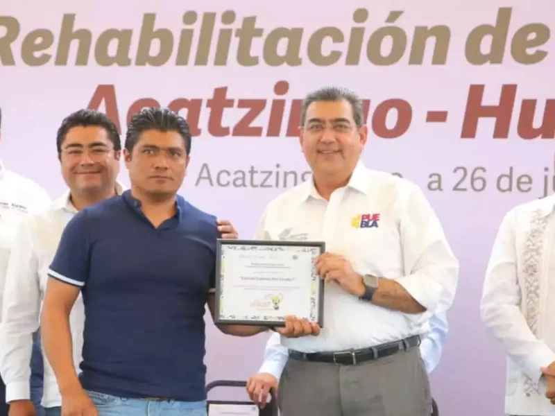 Sergio Salomón mejora conectividad y fortalece infraestructura educativa en Acatzingo