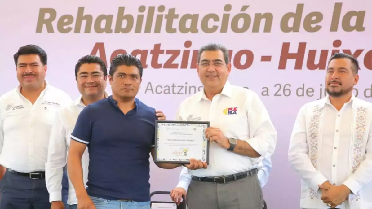 Sergio Salomón mejora conectividad y fortalece infraestructura educativa en Acatzingo