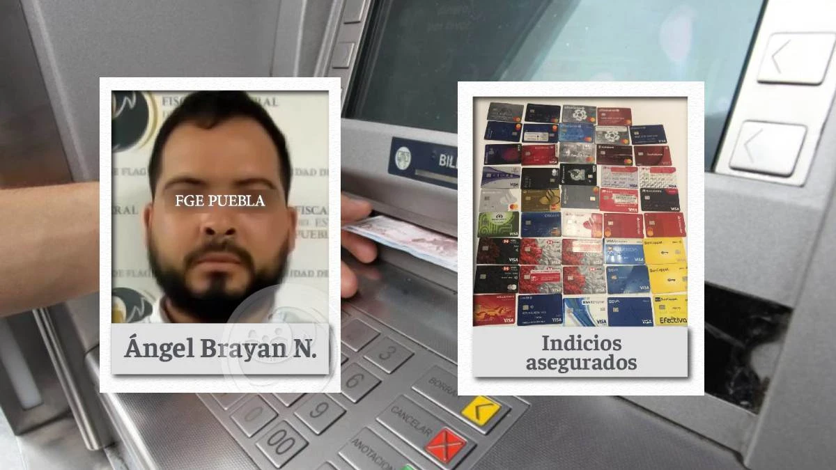 Ángel Brayan roba tarjeta a hombre para cometer fraude en cajero de San Pedro Cholula, ya fue detenido