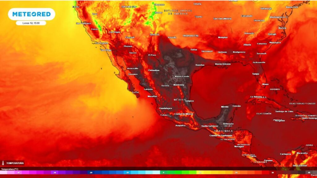 Mapa del calor en México del 12 al 17 de junio.