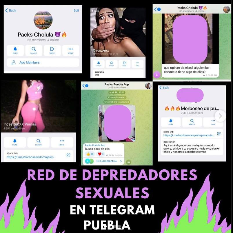 Así operan depredadores sexuales que difunden 'packs' de mujeres por Telegram en Puebla